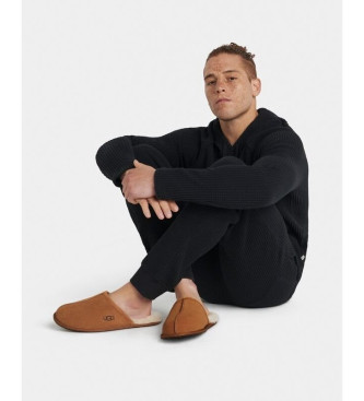 UGG Homewear M Scuff usnjeni čevlji rjave barve