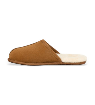 UGG Ciabatte in pelle Homewear M Scuff marrone