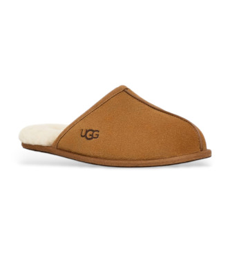 UGG Homewear M Scuff usnjeni čevlji rjave barve