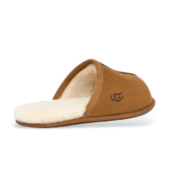 UGG Ciabatte in pelle Homewear M Scuff marrone