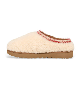 UGG Tasman Maxi gekrulde beige pantoffels