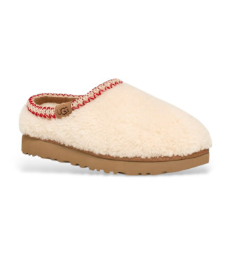 UGG Beżowe kapcie Tasman Maxi Curly