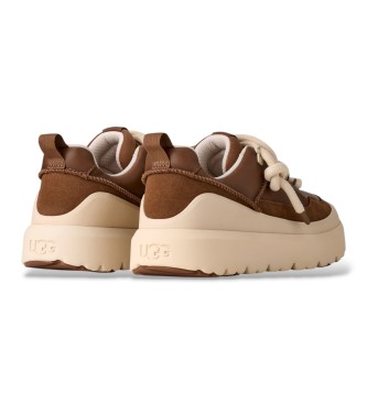UGG Brown leather Heritage Utility sneakers