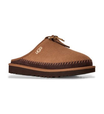 UGG Klassische Heritage-Sneaker aus Leder ohne Schnürsenkel in Braun