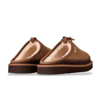UGG Klassische Heritage-Sneaker aus Leder ohne Schnürsenkel in Braun