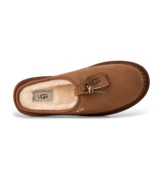 UGG Klassische Heritage-Sneaker aus Leder ohne Schnürsenkel in Braun
