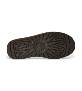 UGG Klassische Heritage-Sneaker aus Leder ohne Schnürsenkel in Braun