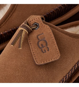 UGG Klassische Heritage-Sneaker aus Leder ohne Schnürsenkel in Braun