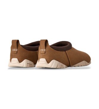 UGG Braune Tasman Flex Hausschuhe aus Leder