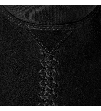 UGG Tasman Flex Lederpantoletten schwarz