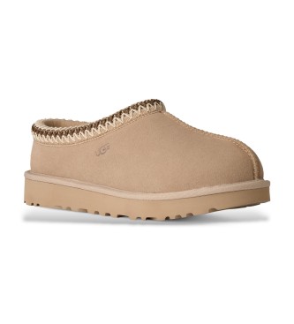 UGG Tasman II Hausschuhe aus Leder, beige
