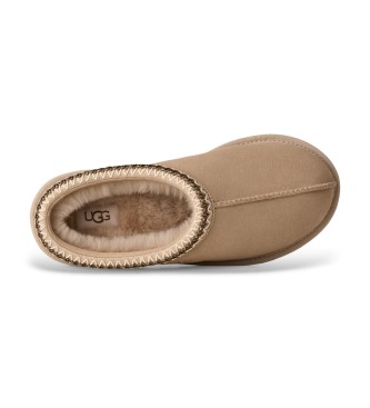 UGG Tasman II Hausschuhe aus Leder, beige