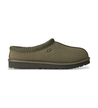 UGG Tasman II Lederpantoffeln in Olivgrün