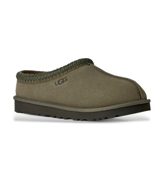 UGG Tasman II Lederpantoffeln in Olivgrün
