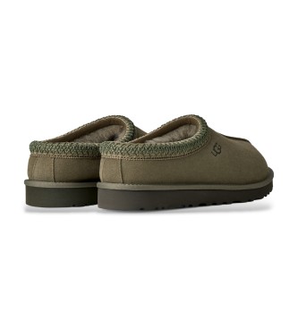 UGG Tasman II Lederpantoffeln in Olivgrün
