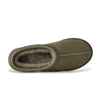 UGG Tasman II Lederpantoffeln in Olivgrün