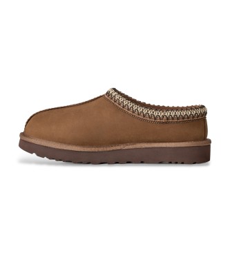 UGG Tasman Nubuck Hausschuhe aus Leder, dunkelbraun