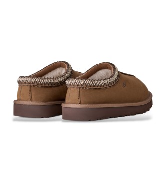 UGG Tasman Nubuck Hausschuhe aus Leder, dunkelbraun