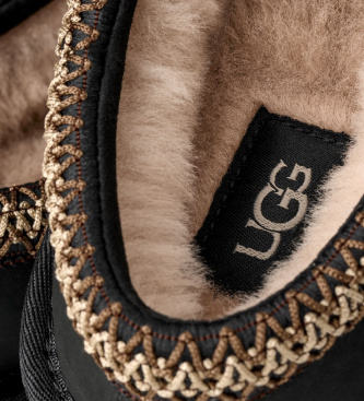 UGG Tasman Nubuk-Lederhausschuhe schwarz