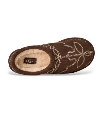 UGG Pantofole in pelle Tasman Western marroni