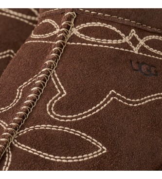 UGG Pantofole in pelle Tasman Western marroni