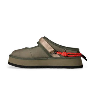 UGG Scarpe in pelle color verde oliva bruciato Bea Mary Jane Wildwood