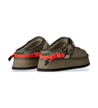 UGG Scarpe in pelle color verde oliva bruciato Bea Mary Jane Wildwood