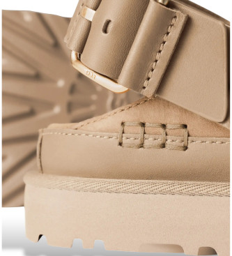 UGG Zuecos de Piel Goldenstar Villa marr�n claro