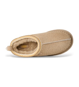 UGG Zuecos de Piel Tasman Biarritz beige