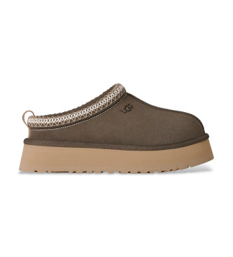 UGG Sabots en cuir brun verd�tre Tazz II