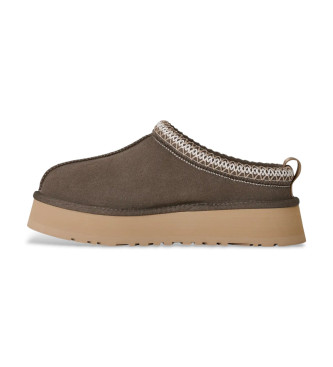 UGG Sabots en cuir brun verd�tre Tazz II