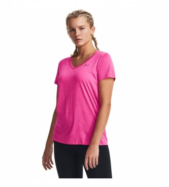 Under Armour Ua Tech Pink Spiked Collar T-Shirt