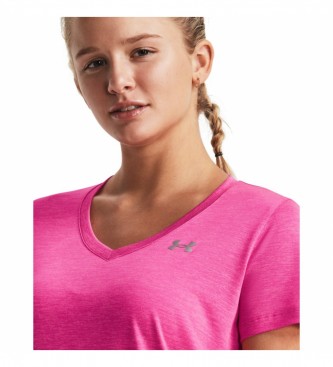 Under Armour UA Tech V-neck T-shirt pink