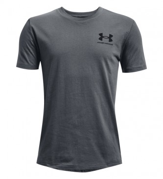 Under Armour UA Sportstyle majica s kratkimi rokavi na levi strani prsnega koša siva