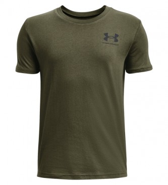 Under Armour T-shirt manica corta UA Sportstyle Left Chest verde scuro