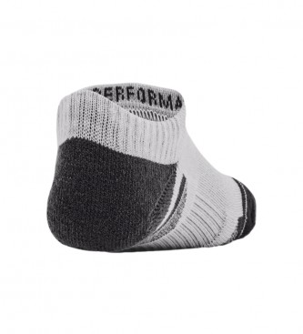 Under Armour Lot de 3 chaussettes UA Performance Tech Socks grises, blanches, noires