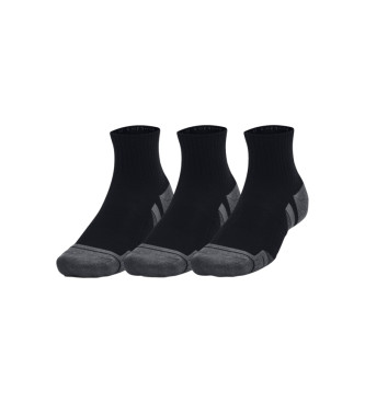 Under Armour 3er-Pack Socken aus schwarzer Baumwolle