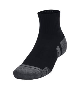Under Armour 3er-Pack Socken aus schwarzer Baumwolle