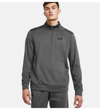 Under Armour Felpa in pile grigio Armor con zip a 