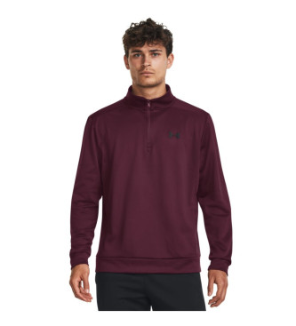 Under Armour Fleece-Sweatshirt mit Reiverschluss kastanienbraun