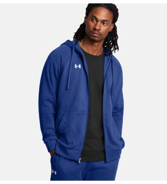 Under Armour Felpa Rival Fleece FZ blu