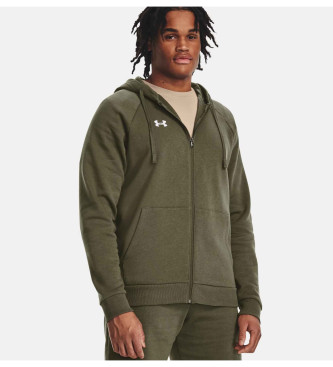 Under Armour Mikina Rival Fleece FZ zelena