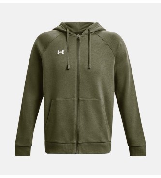 Under Armour Bluza Rival Fleece FZ zielona