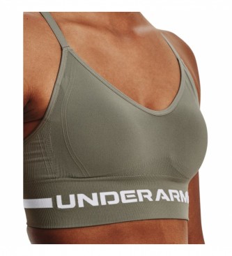 Under Armour Seamless Low Long sports bra green - ESD Store fashion,  footwear and accessories - best brands shoes and designer shoes