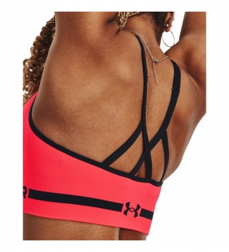 Under Armour Sports bra Seamless Low Long fluo pink