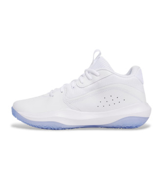 Under Armour Lockdown 7 leather basketball shoes white