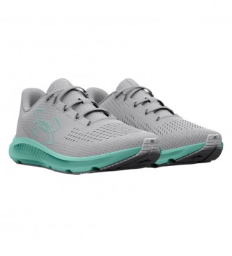 Under Armour UA Charged Pursuit 3 Big Logo grey running shoes