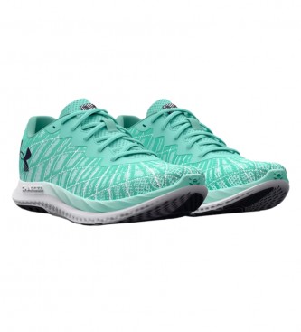 Under Armour Charged Breeze UA White Green Women Running Shoes