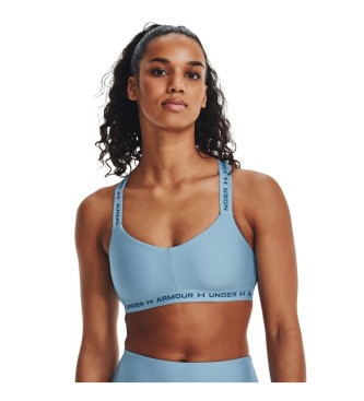 Under Armour UA Crossback Low sports bra blue - ESD Store fashion, footwear  and accessories - best brands shoes and designer shoes