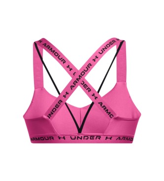 Under Armour UA Crossback Low sports bra pink